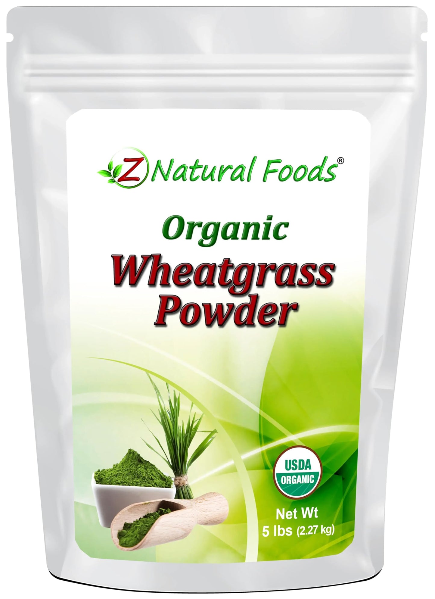 Organic Wheatgrass Powder - Bulk 5 lb - 100% Pure, Raw, Non-GMO, Vegan | Green Superfood