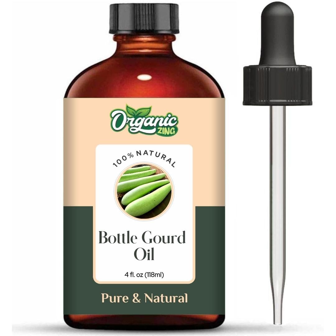 Organic Zing Bottle Gourd Oil | Pure & Natural Skincare, Hair Care & Massage Oil – 118ml