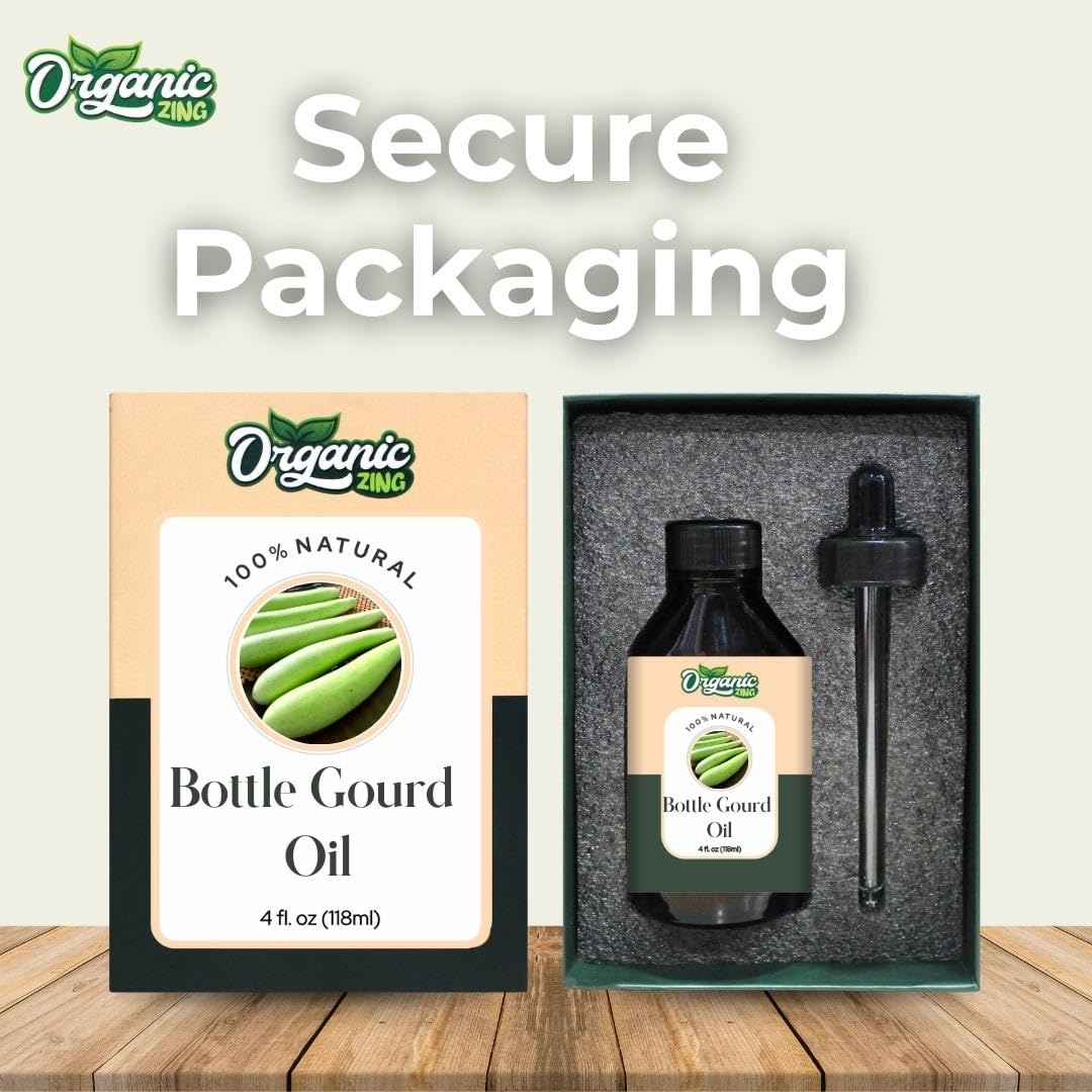 Organic Zing Bottle Gourd Oil | Pure & Natural Skincare, Hair Care & Massage Oil – 118ml