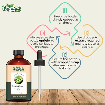 Organic Zing Bottle Gourd Oil | Pure & Natural Skincare, Hair Care & Massage Oil – 118ml