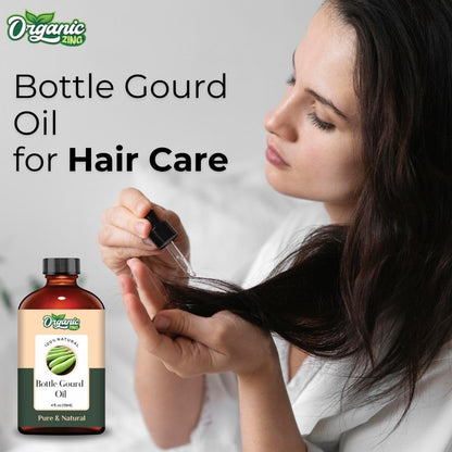 Organic Zing Bottle Gourd Oil | Pure & Natural Skincare, Hair Care & Massage Oil – 118ml