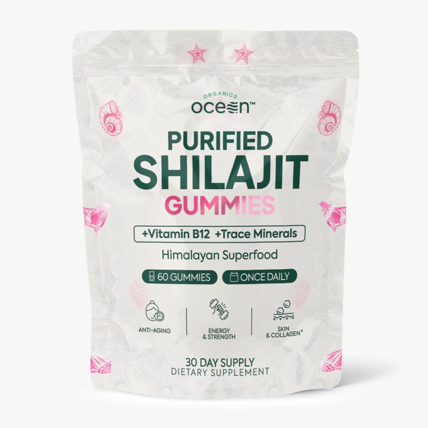 Organics Ocean Shilajit Gummies – Pumpkin Cocoa, 60 Gummies