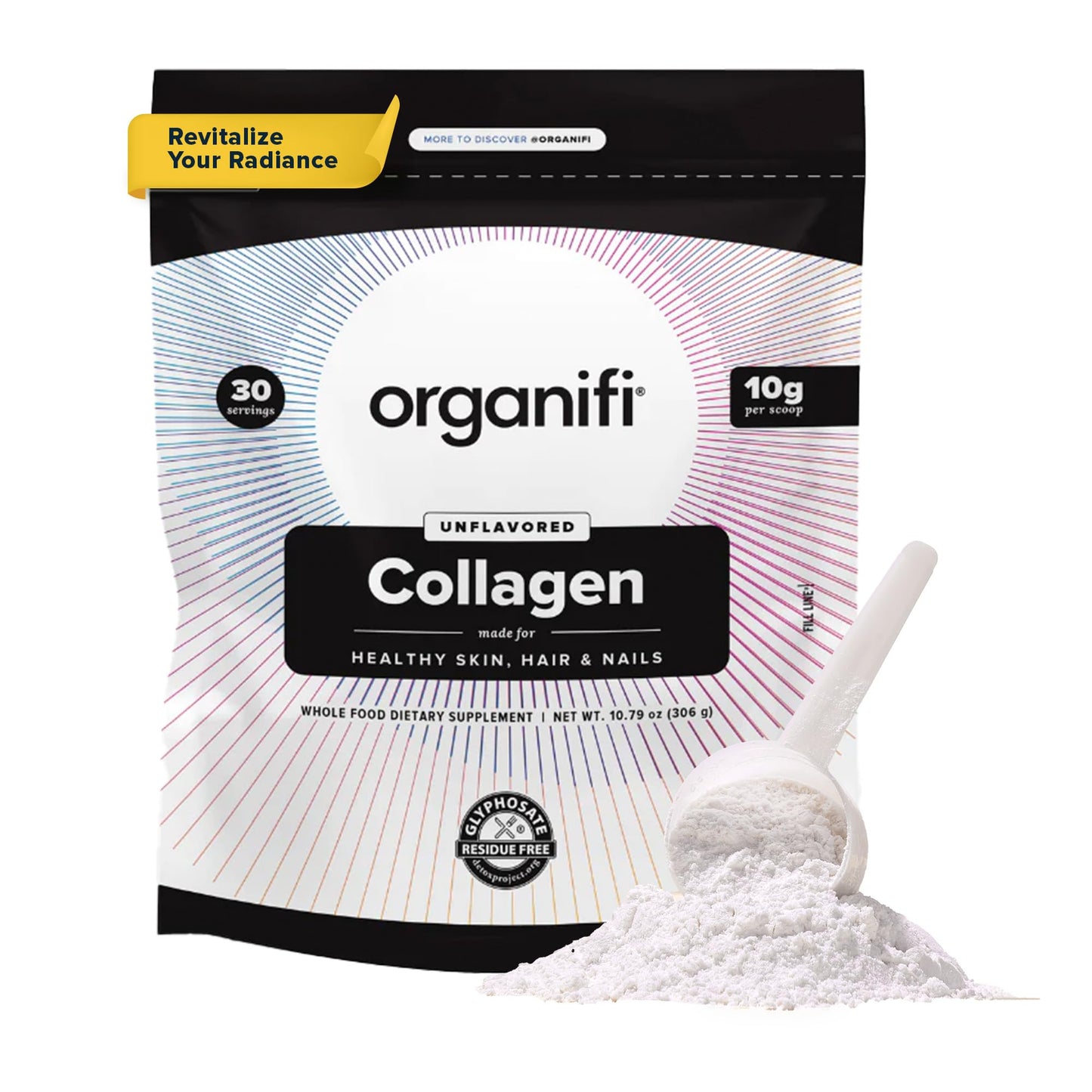 Organifi Collagen Powder – Fuller Hair, Radiant Skin, Stronger Nails