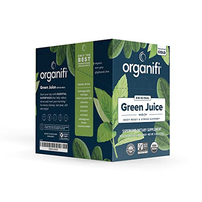 Organifi GO Packs: Green Juice - Organic Travel Greens Powder (30 Packs)