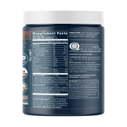 Organifi Gold Chocolate – Restful Sleep, Immune Support & Recovery | 20 Day Supply