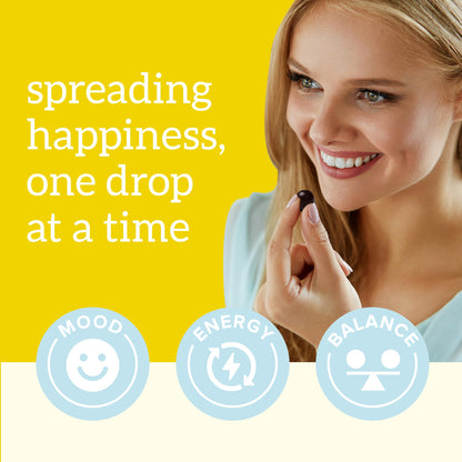 Organifi Happy Drops – Daily Mood Support Gummies (Lemon) – 60 Gummies