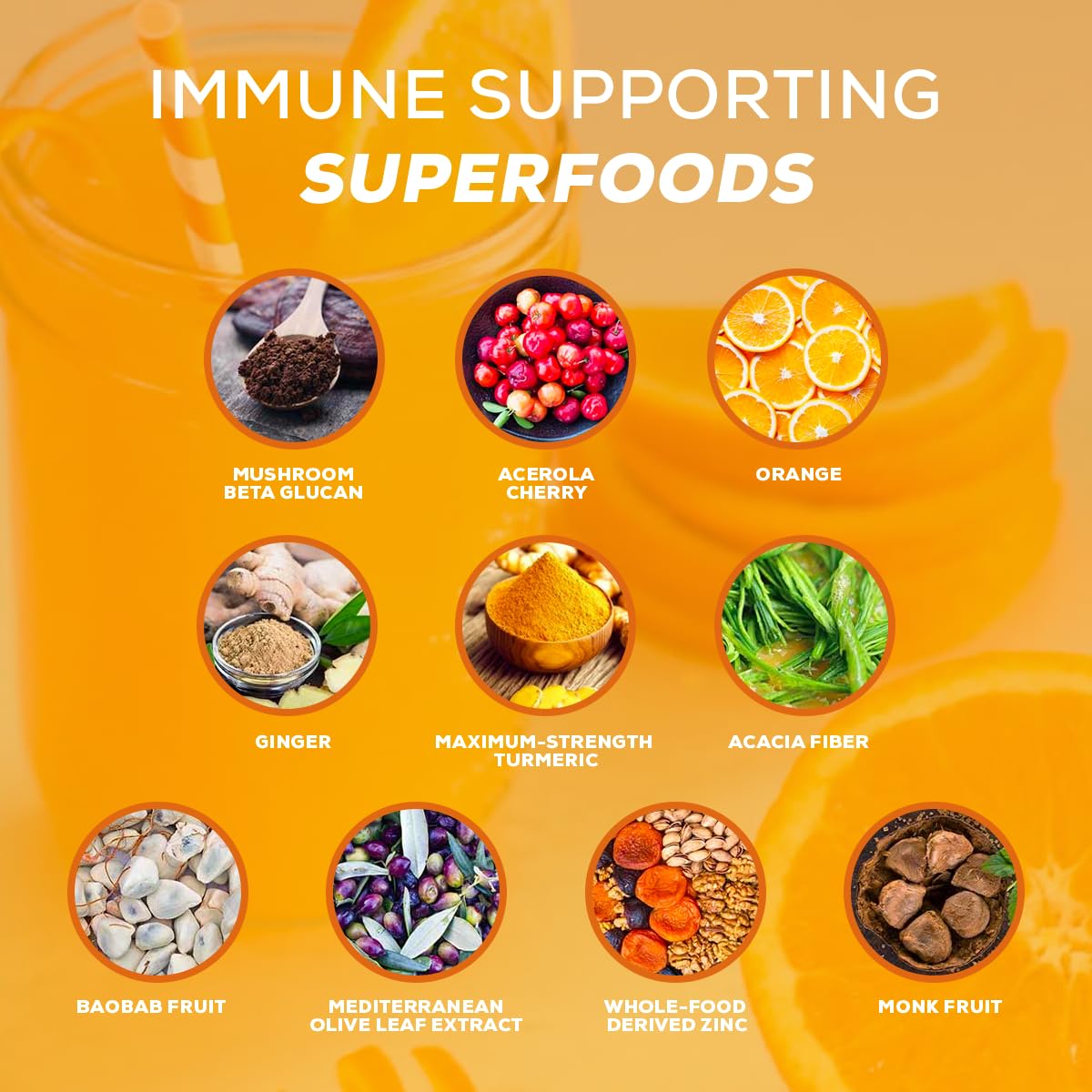 Organifi Immunity - Organic Superfood Immunity Support (15 Packets)