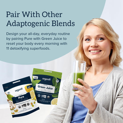 Organifi Pure – Brain Support, Focus & Clarity (Gluten-Free, Non-GMO) • 30 Servings