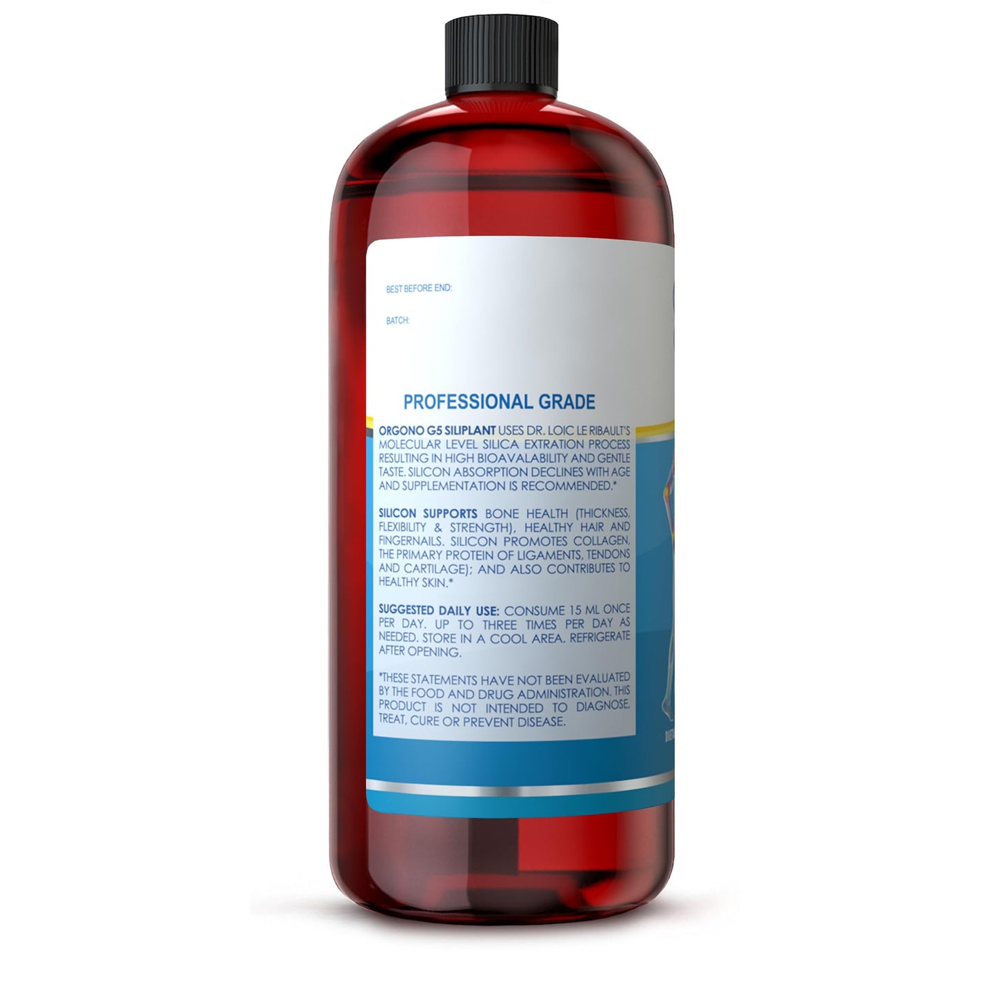 Orgono Living Silica Siliplant – Vegan Collagen Booster for Joints, Skin, Hair & Nails | 66 Servings