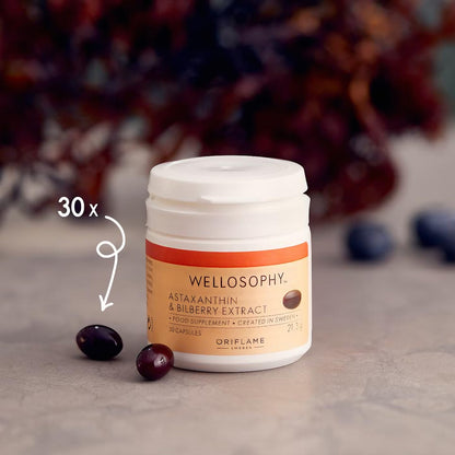 Oriflame Wellness Astaxanthin & Bilberry Extract - Antioxidant Supplement
