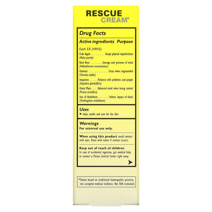 Original Flower Remedies Rescue Cream, 1 oz (30 g) – Bach | Homeopathic