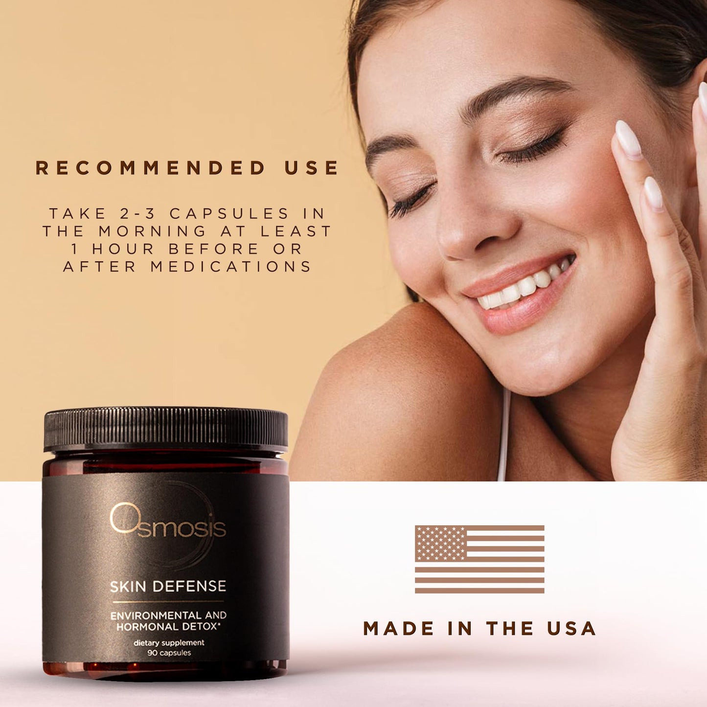 Osmosis Skincare Skin Defense Supplement – Environmental Detox, 60 Count