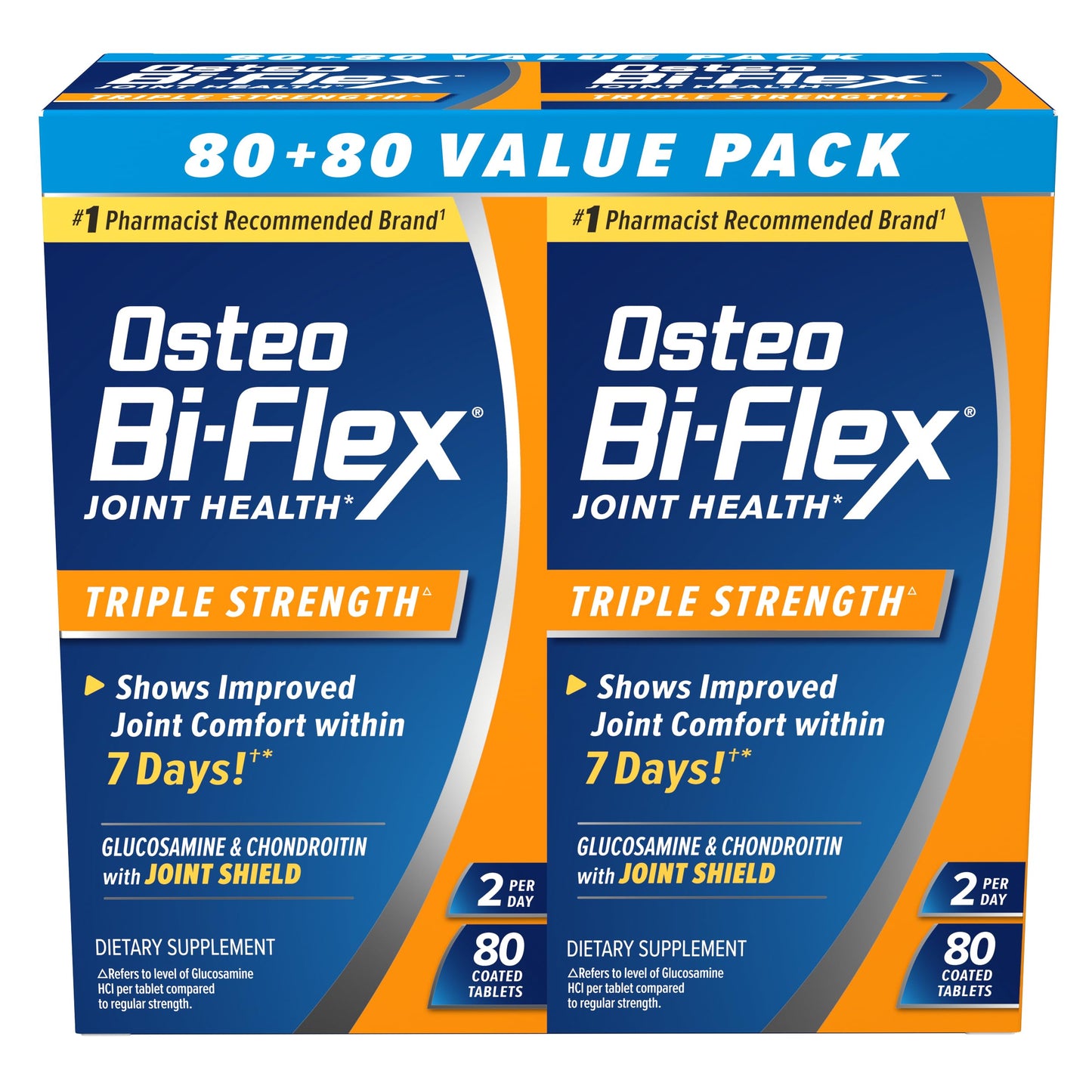 Osteo Bi-Flex Triple Strength Glucosamine Chondroitin – 80 Count Twin Pack