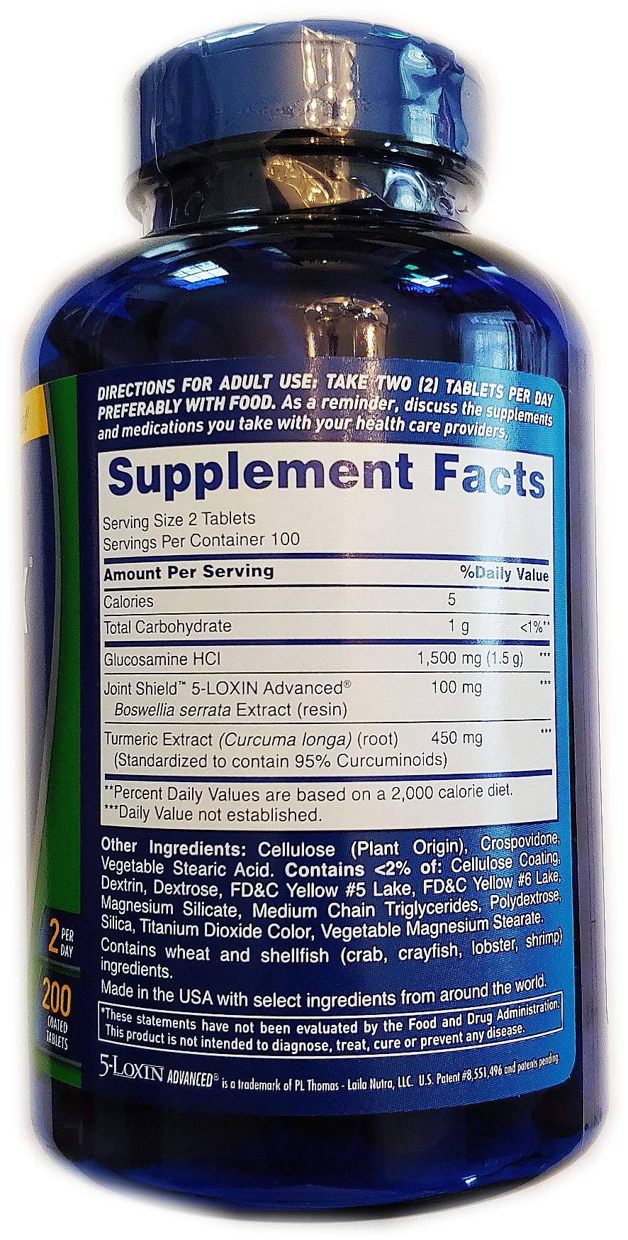 Osteo Bi-Flex Triple Strength + Turmeric (200 Tablets) – Glucosamine HCI & Curcumin for Joint Support