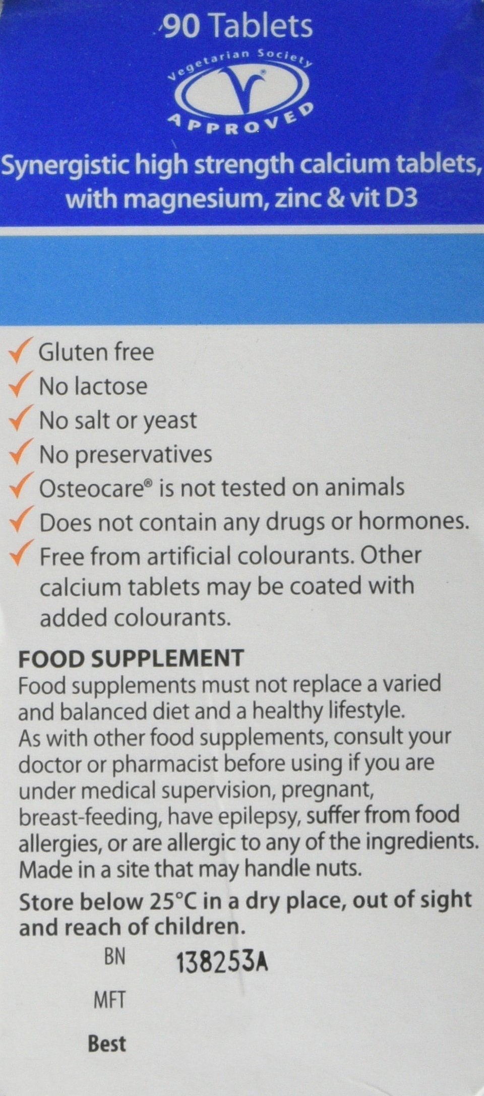 Osteocare 90 Tablets – Calcium & Vitamin D3 Supplement