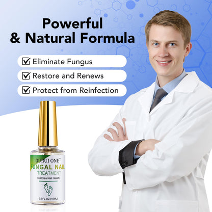 ourui one Toenail Fungus Treatment Extra Strength — 4-Week Nail Repair for Thick, Yellow Nails