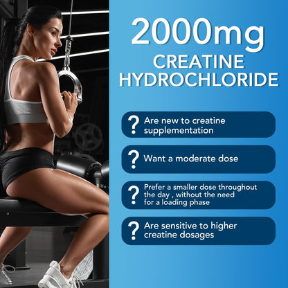 Ourui One Creatine HCL Gummies 2000mg – Fast Absorption for Strength & Recovery – Easy-to-Take