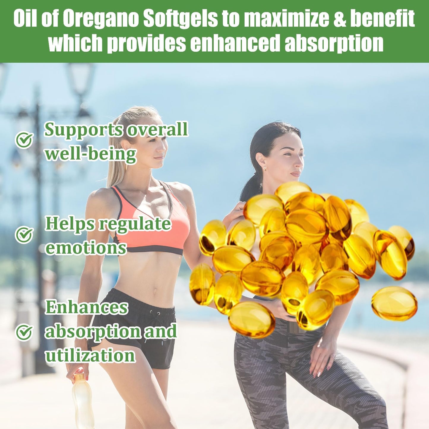Ovela Oil of Oregano with Black Seed Oil – 2-in-1 Oregano Capsules, Immune Support, 300 Softgels
