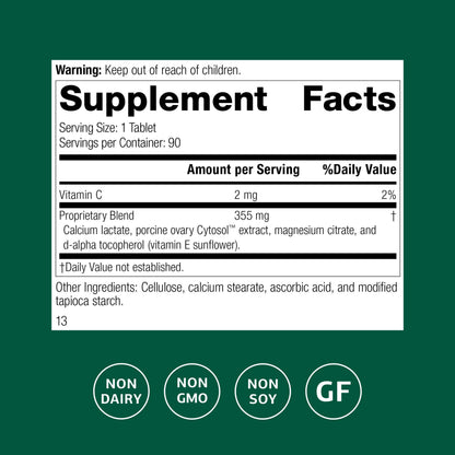 Standard Process Ovex P - Whole Food-Based Women's Health Supplement | Porcine Ovary Cytosol Extract - 90 Tablets
