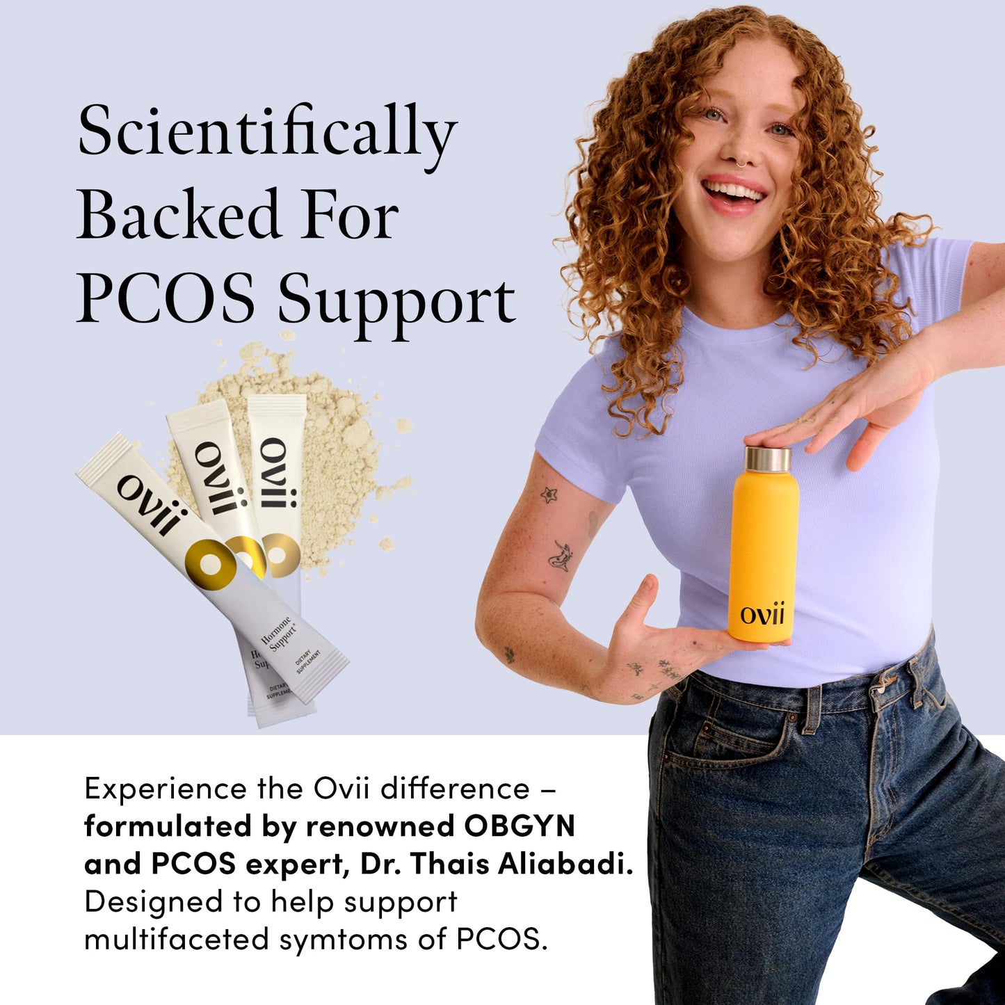 Ovii - Hormone & PCOS Supplement with Inositol, Antioxidants, and Nutrients (60 Count, 2 Month)