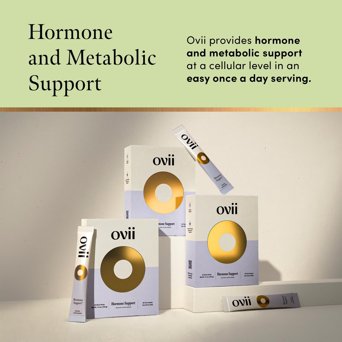 Ovii - Hormone & PCOS Supplement with Inositol, Antioxidants, and Nutrients (60 Count, 2 Month)