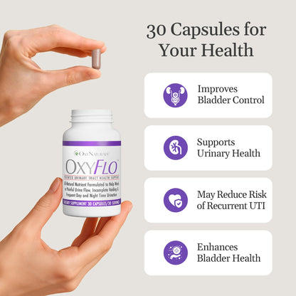 OxyFlo Bladder Control Supplement | Flowens Cranberry | 30 Servings | Made in USA
