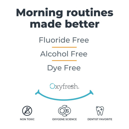 Oxyfresh Lemon Mint Fresh Breath Mouthwash – SLS Free, Fluoride Free, Alcohol Free | 128 oz Gallon