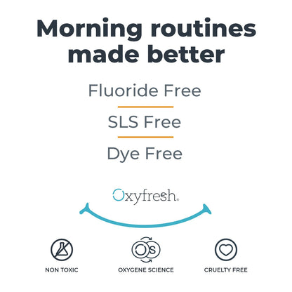 Oxyfresh Premium Lemon Mint Fresh Breath Toothpaste – SLS & Fluoride Free, Low Abrasion, 5oz Pack of 2