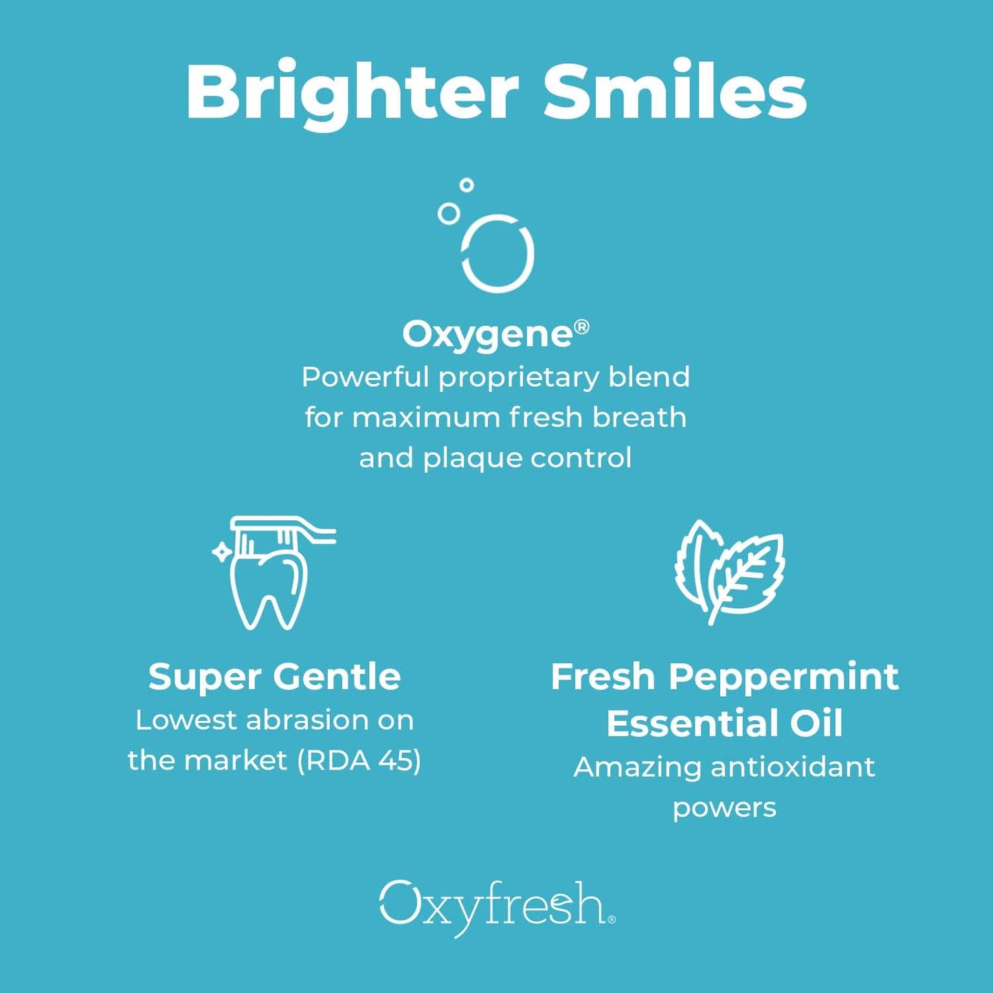 Oxyfresh Pro Formula Fresh Mint Toothpaste – Gentle Low Abrasion, Fluoride Free, 5.5 oz (Pack of 3)