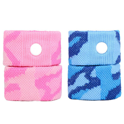 P6 Motion Sickness Bands for Adults - 2 Pack Pink & Blue | Non-Drowsy Acupressure Relief
