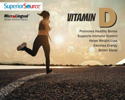 Superior Source Advanced Zinc 25 mg + Vitamin D3 5000 IU – Immune Support, 60 MicroLingual Tablets (Pack of 2) – Non-GMO & Gluten-Free