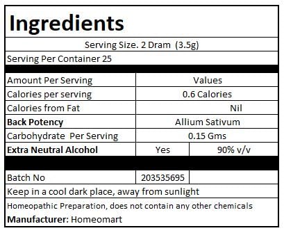 Allium Sativum Homeopathy Pellets 30C – Pack of 3 | Homeomart