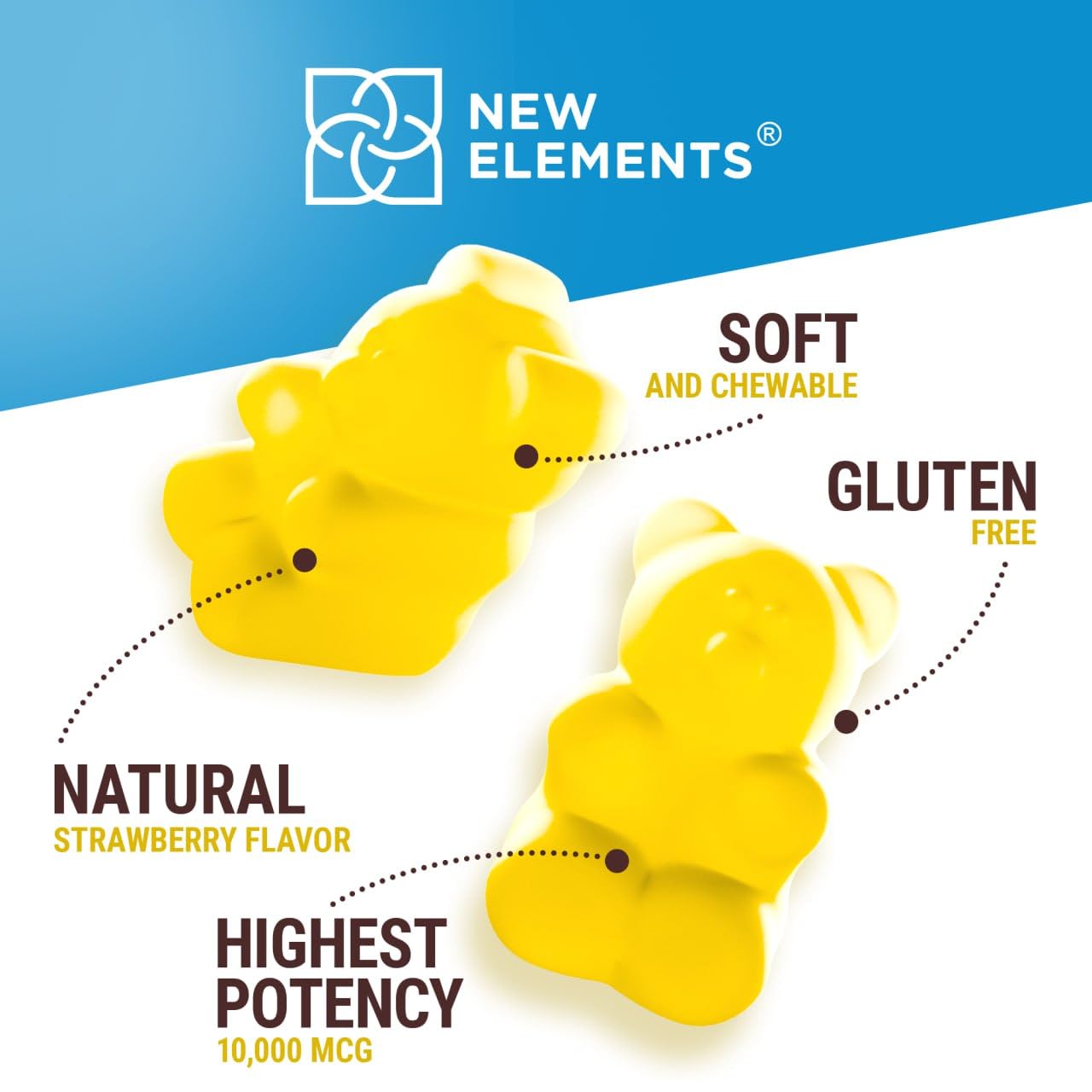 Biotin Gummies with Collagen & Vitamin D3 for Hair, Skin & Nails – Pineapple (Pack of 2)