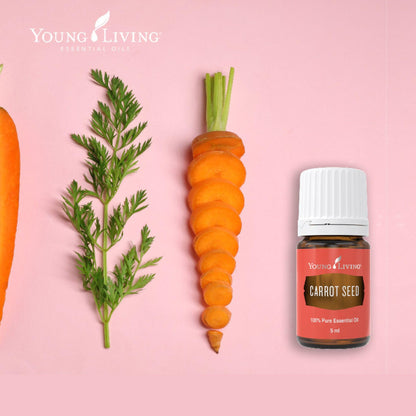 Young Living Carrot Seed Essential Oil 5 ml | Dry Skin Moisturizer, Beautifying & Skin Cleansing
