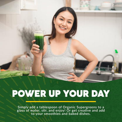 Paleovalley Organic Supergreens Powder - 23 Superfoods, No Cereal Grasses, 30 Servings