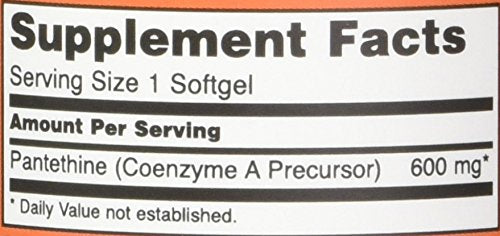 Pantethine 600 mg – 60 Softgels (Pack of 2) | Cardiovascular Health Support
