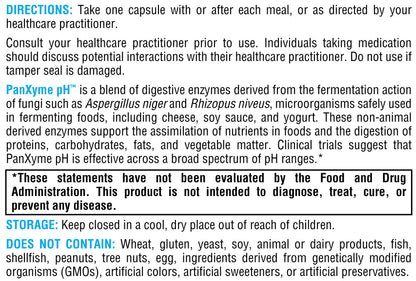 XYMOGEN PanXyme pH - Digestive Enzymes for Gut Health | Gluten Free + Vegan (90 Capsules)