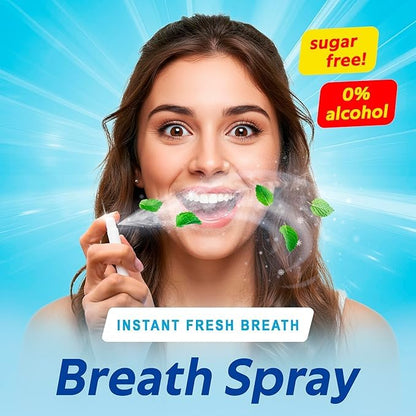 Papermints Breath Spray – Instant Fresh Breath 2 Pack | Sugar-Free, Portable Mint for Adults