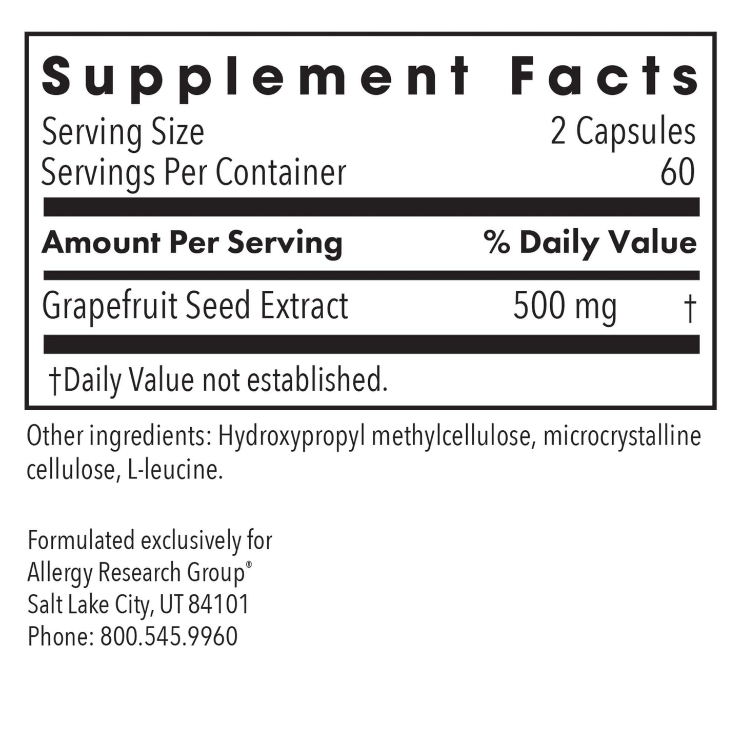 ParaMicrocidin 250 Supplement by Allergy Research Group - 120 Count