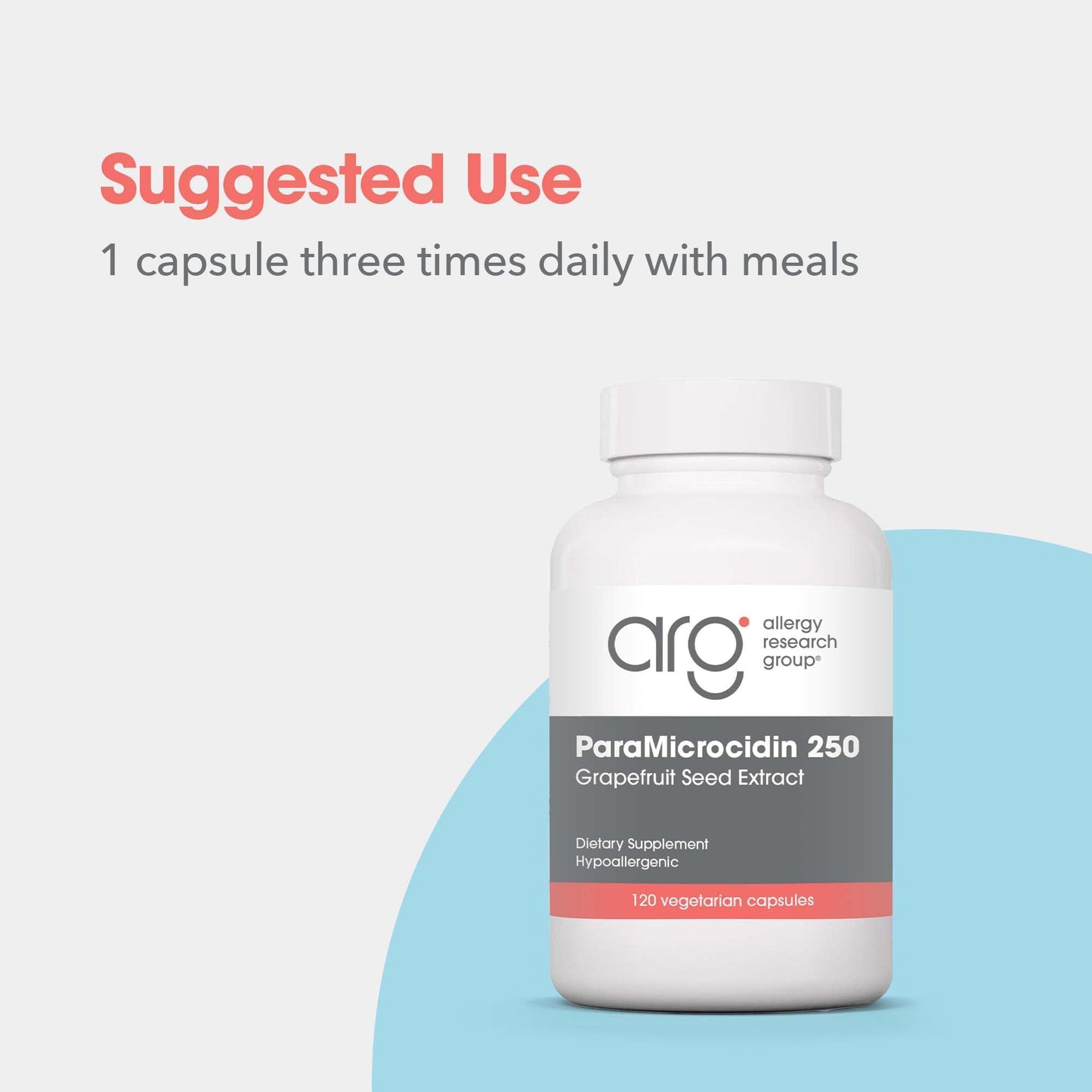 ParaMicrocidin 250 Supplement by Allergy Research Group - 120 Count
