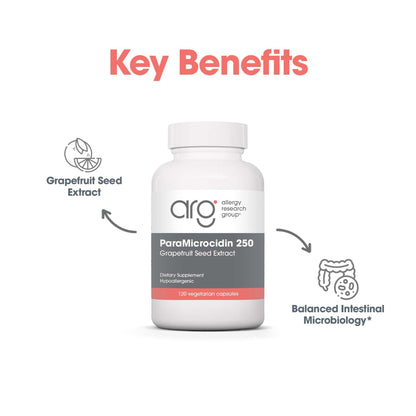 ParaMicrocidin 125 – Grapefruit Seed Extract 250mg | Allergy Research Group
