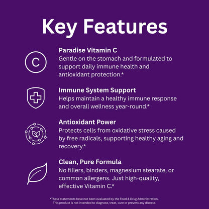 Paradise Herbs Earth's Blend Vitamin C with Nature's C, Adaptogens & Probiotics — ORAC Energy Greens Base, 90 Veg Capsules (Pack of 2)