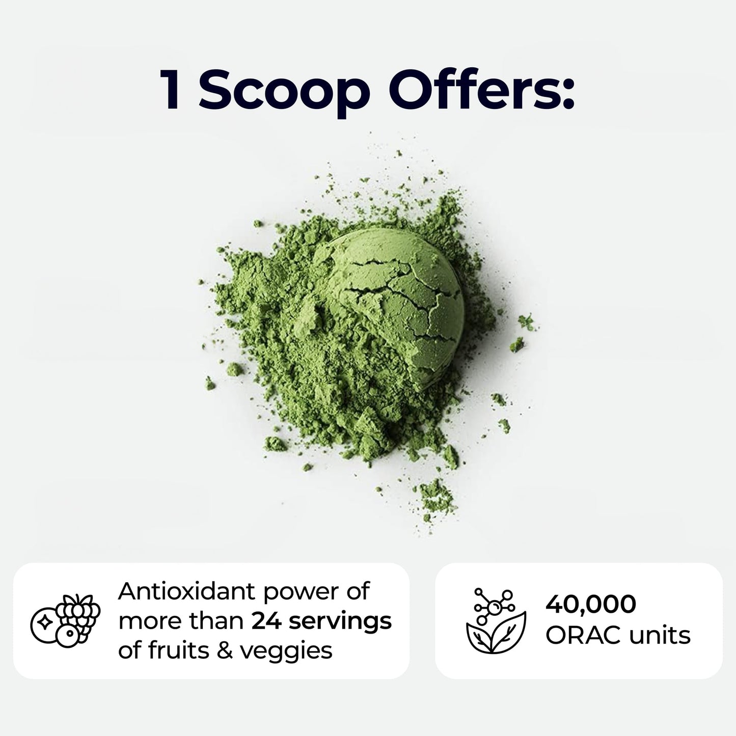 Paradise Herbs ORAC Energy Greens Powder | Antioxidant Power of 24 Fruits & Veggies per Scoop | 15 Servings