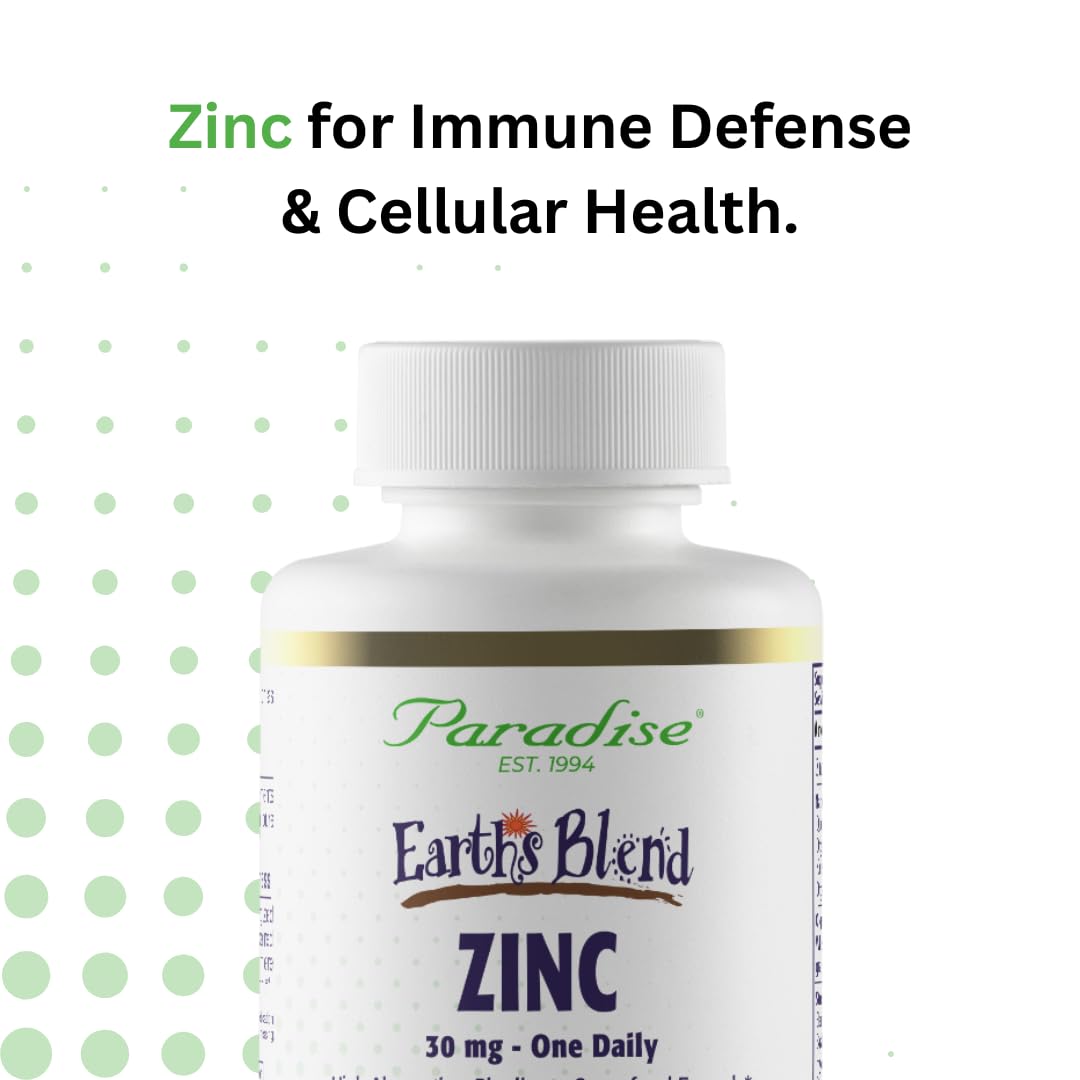Paradise Herbs Zinc Picolinate with Natures C – Immune Support, 30 mg, 90 Capsules (Pack of 2) – Gluten Free, Non-GMO, Vegan