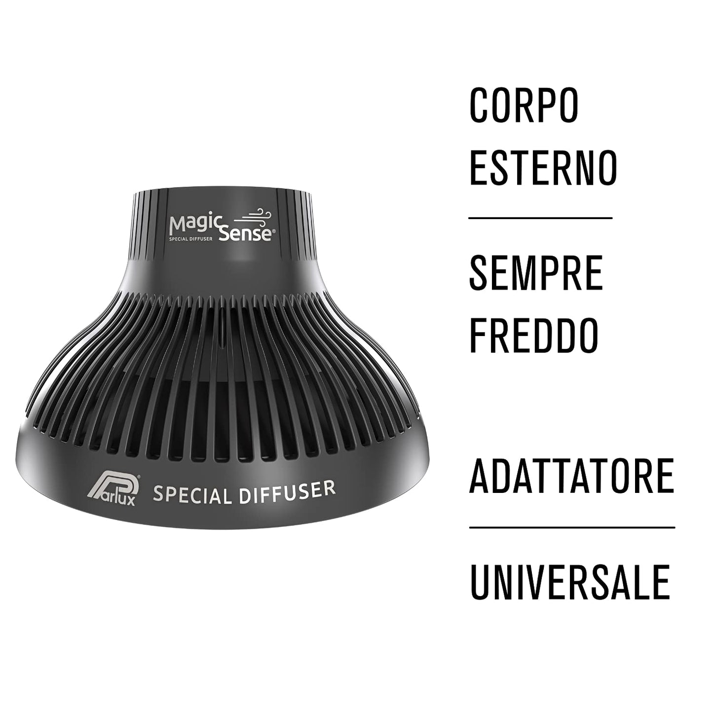 Parlux Magic Sense Diffuser — Universal Soft Styler for Natural Curls