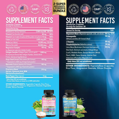 Parrox Shining Serenity Set – Cortisol Support & Collagen (2 Pack)