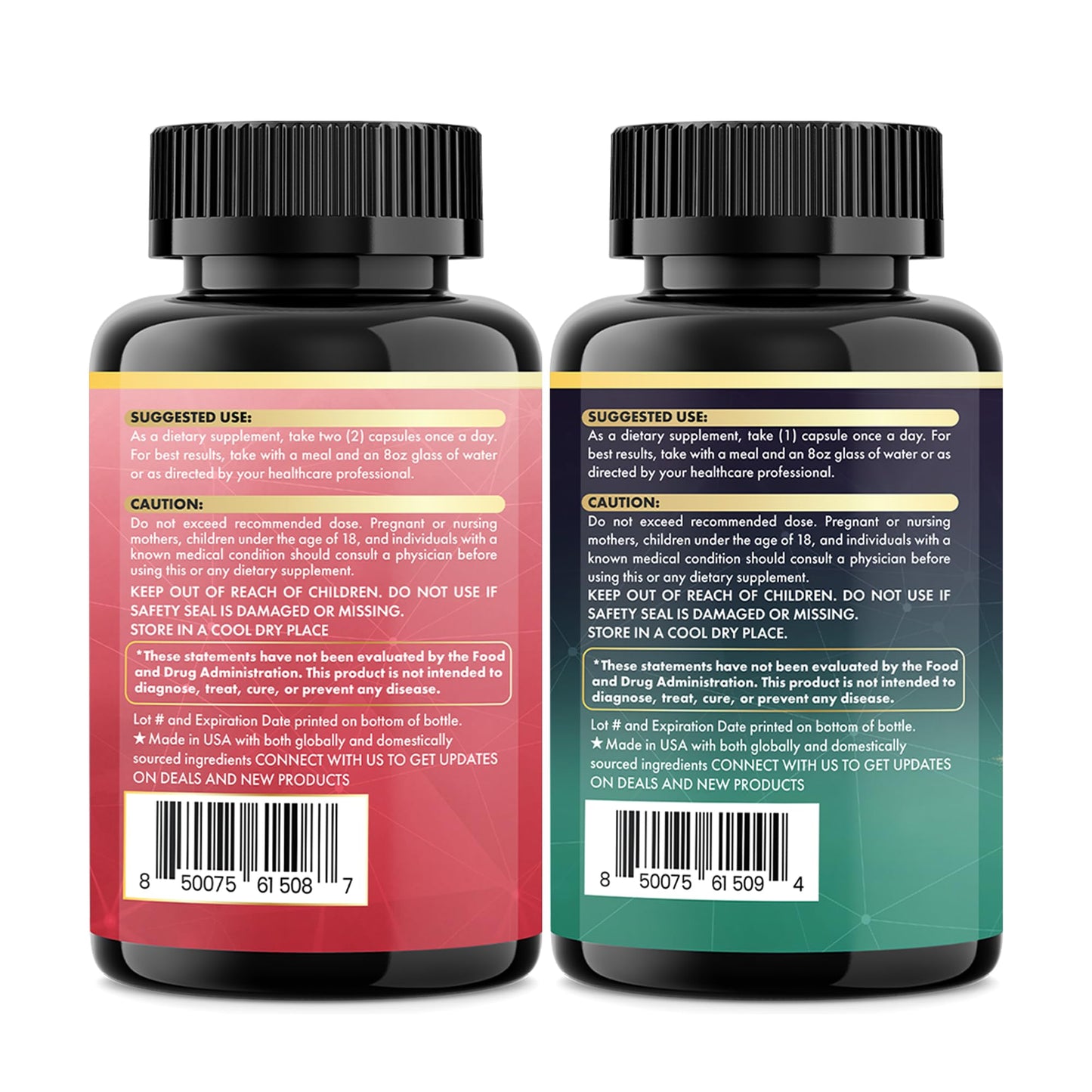 Parrox Dynamic Duo Herbal Bundle: Ginger & Rhodiola 2-Pack