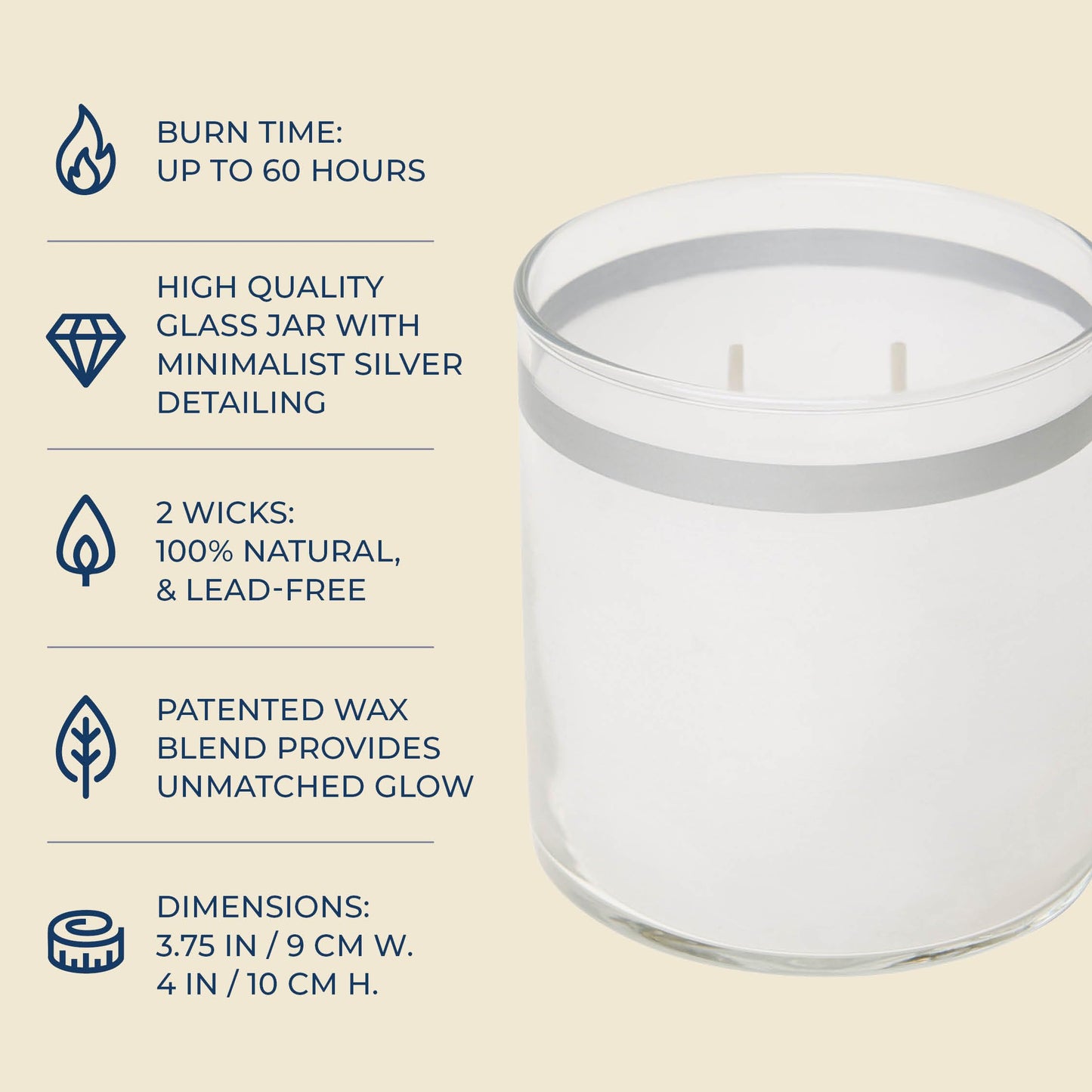 PartyLite GloLite Fig Fatale Jar Candle – 60 Hour Burn Time, World's Brightest Candle