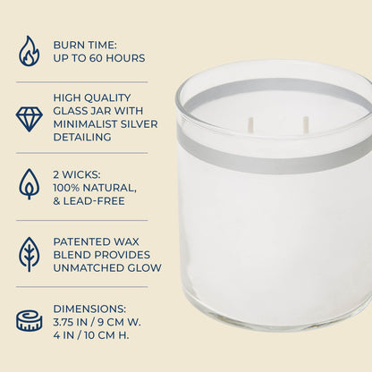 PartyLite GloLite Fig Fatale Jar Candle – 60 Hour Burn Time, World's Brightest Candle