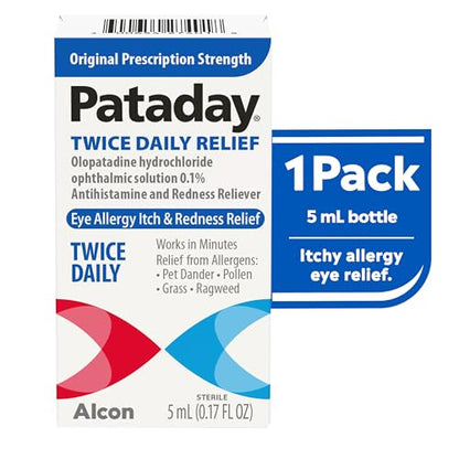 Pataday Twice Daily Relief, 0.17 Fl Oz | Alcon Eye Allergy Relief